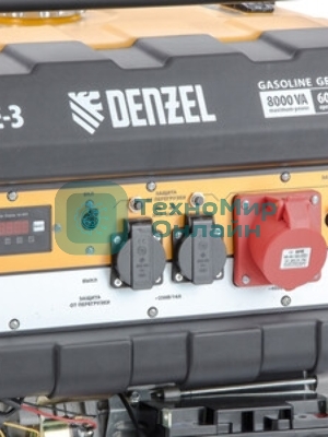 Электрогенератор бензиновый Denzel PS 80 E-3, 6.5 кВт, 85 дБ, 87 кг