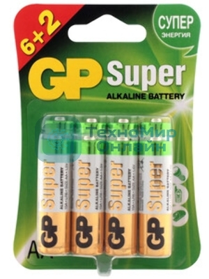 Алкалиновые батарейки GP Super Alkaline G-Tech 13А типоразмера D - 2 шт. на блистере (2 шт.)