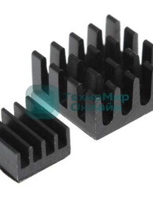 Набор радиаторов QUMO, Heat Sink Set Aluminum (17×17х5 12×12×5 14×10×6 5×5×5) for Pi 5B, blue