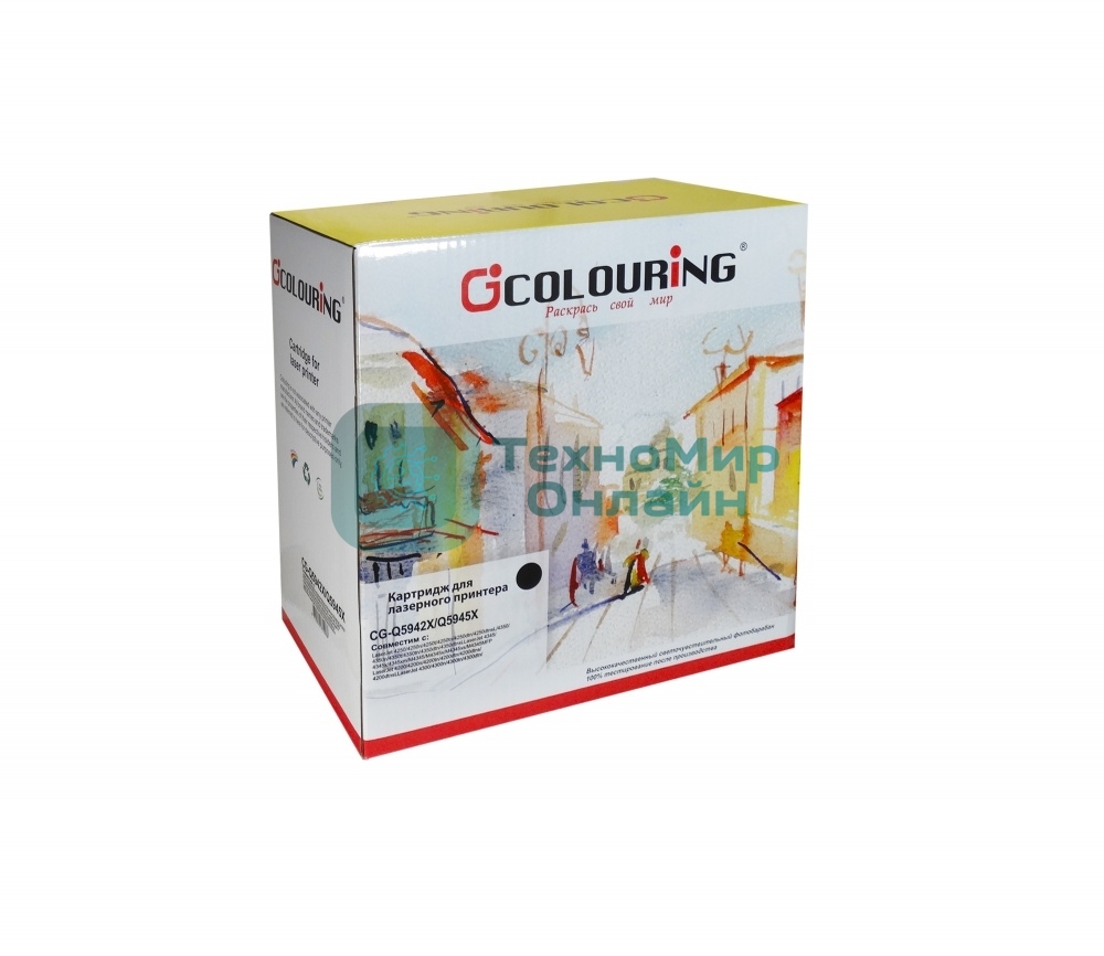 Картридж лазерный Colouring CG-Q5942X/Q5945A/Q1338/Q1339 черный (20000 стр) для HP LJ 4240/4240N/4250/4250DTN/4250DTNSL/4250N/4250TN/4345/4350/4350DTN/4350DTNSL/4350N/4350TN