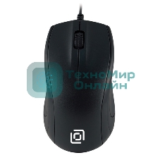 Мышь проводная Oklick 185V2 черный, 1200 dpi, USB, кнопки - 3