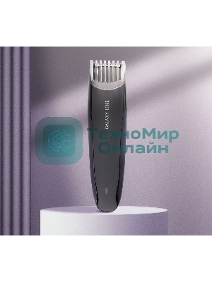 Набор для стрижки Galaxy Line GL 4170, черный, 3 Вт, вр. раб. до 1,5 ч, время зарядки около 2 ч, аккум. Li-Ion 3,7 В, емк. аккум. 600 мА*ч, лезвия из нерж. стали, шир. лезвия 30 мм, 16 полож. насадки-расчески (1 - 8,5 мм), индик. зар. аккум., USB зарядка