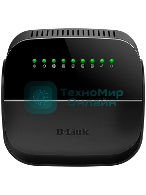 Роутер беспроводной D-Link DSL-2640U/R1A ADSL2+ черный (Annex A)