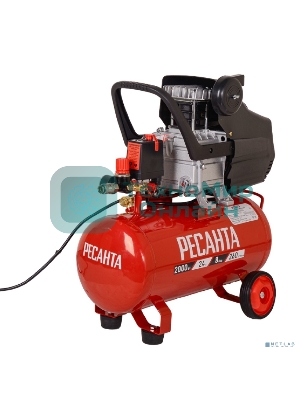 Компрессор поршневой Ресанта КП-24/260М масляный 260л/мин 24л 2000Вт красный/черный