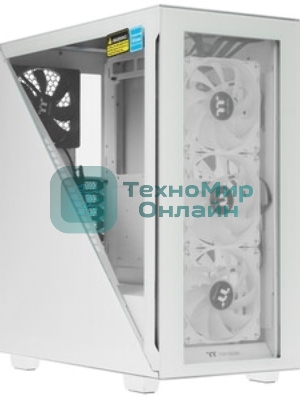 Компьютерный корпус Thermaltake Divider 300 TG ARGb белый без БП ATX 2x120мм 2xUSB 3.0 audio front door bott PSU