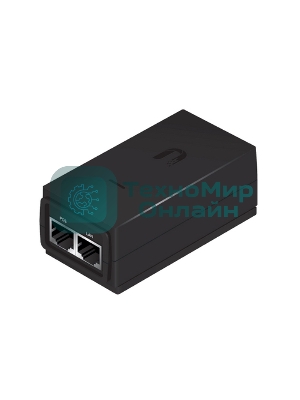 Сетевое оборудование UBIQUITI POE-15-12W(EU) блок питания с PoE, 220 VAC -> 15VDC, 0,8A - для абонентов