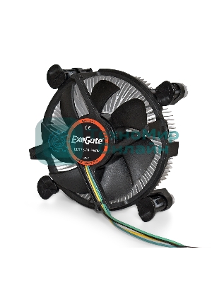 Кулер для процессора ExeGate EE97379-PWM черный, 90 мм, алюминий, 2600 об/мин, 24 дБ, 4 pin, 65 Вт, 60 мм