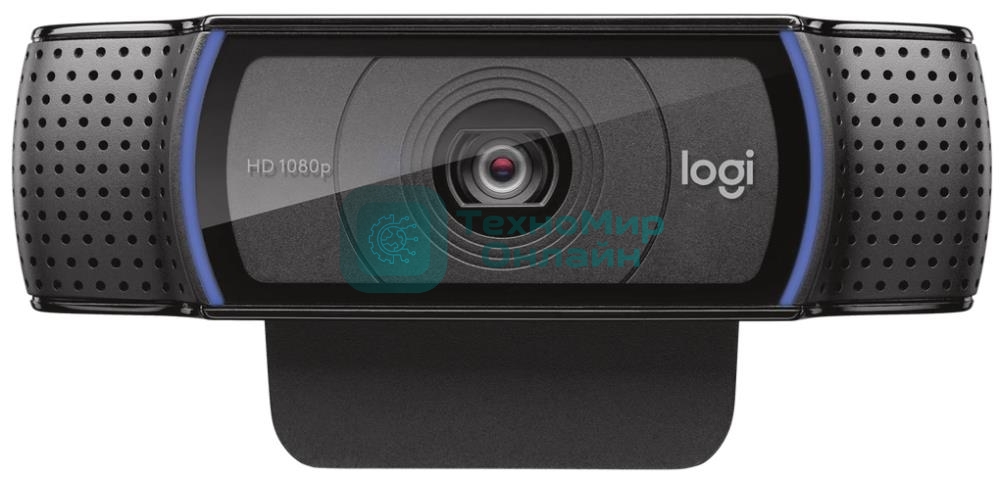 Веб-камера Logitech C920e 1920x1080, 30 кадр/с, USB Type-A, микрофон (2 шт, шумоподавление), автоматическая фокусировка, автоосвещение, шторка приватности, универсальное крепление