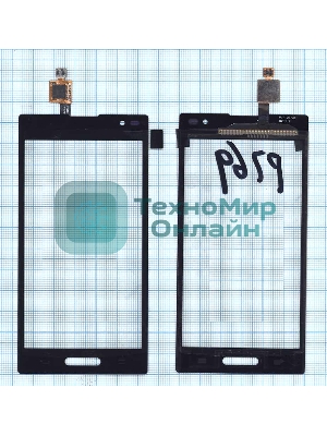 Сенсорное стекло (тачскрин) для LG Optimus L9 (P769), черное