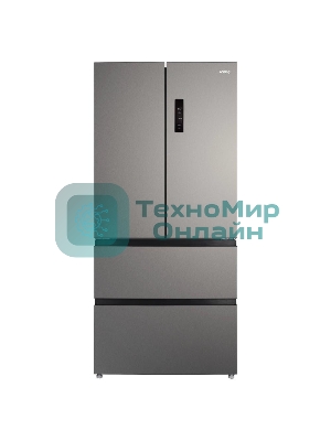 Холодильник Korting KNFF 82535 X нержавеющая сталь трехкамерный 354/186л морозилка снизу