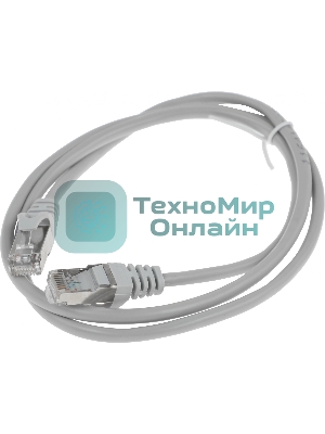 Патч-корд FTP Cablexpert cat.5e, 1м, литой, многожильный серый
