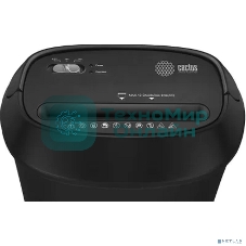 Шредер Cactus CS-SH-P8 черный (секр.P-4) фрагменты 12лист. 25лтр. скрепки скобы пл.карты CD