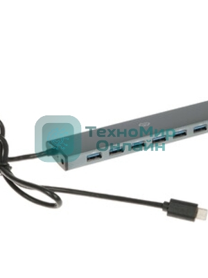 USB-концентратор Digma HUB-7U3.0-UC-G, USB-C, USB 3.0 7 портов, USB Type-C