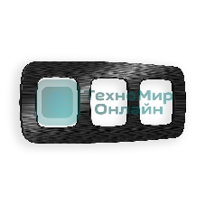 Рамка OMEGA Radian (Черный Металл шлифованный) 3-ая OF580503