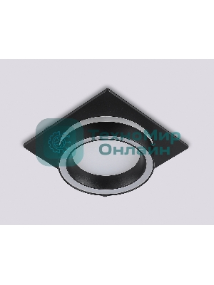 Светильник Ambrella light TN52422 BK/FR черный/белый матовый GX53 max 12W 105*105*45