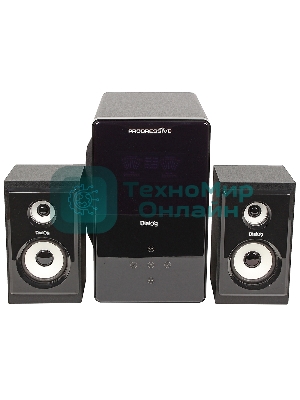 Акустическая система Dialog Progressive AP-220 черный 2.1, 30W+2*12W RMS, USB+SD reader