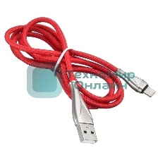 Кабель Digma USB A (m) Lightning (m) 1.2м красный