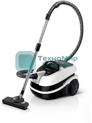 Пылесос Bosch BWD421PRO белый/черный, 230/2100 Вт, уборка влажная/сухая, пылесборник мешок/контейнер 5 л