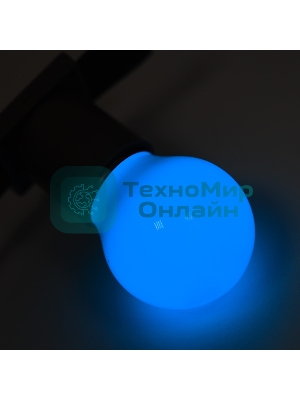 Лампа светодиодная Neon-night d-45 3 LED 1Вт шар E27 25лм 220В синий