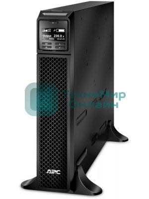 Источник бесперебойного питания APC Smart-UPS SRT, 1000VA/1000W, On-Line, Extended-run, Tower (Rack 2U convertible), черный