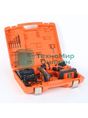 Дрель-шуруповерт Patriot BR 140Li, 14,4 В, 1,5 Ач, 47 Нм, щеточный