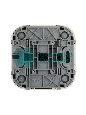 Переключатель 2-клавишный 10А 782236 Legrand Quteo Сл. кость