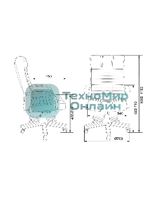 Кресло Бюрократ KB-10WALNUT/B/LEATH черный, кожа