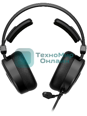 Гарнитура Bloody MC750 чёрный, проводная, USB, подсветка