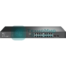 Коммутатор JetStream 18-Port Gigabit Smart Switch with 16-Port PoE+ EUplug