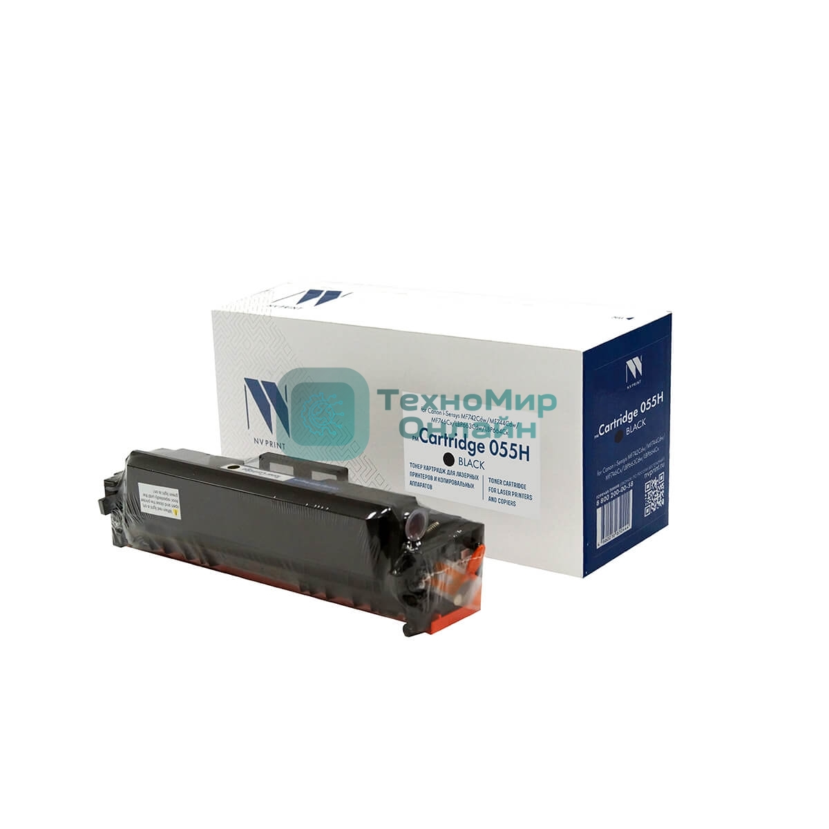 Картридж лазерный NVP совместимый NV-055H черный (БЕЗ ЧИПА) для Canon i-Sensys MF742Cdw/MF744Cdw/MF746Cx/LBP663Cdw/LBP664Cx (7600k)