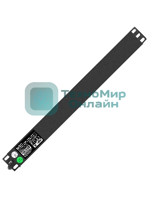 Блок розеток с сетевым фильтром (Surge Protect) и выключателем с подсветкой ExeGate ServerPro PDU-19H804 Al-8S-EU2.5CU-SW-SPD1 (19