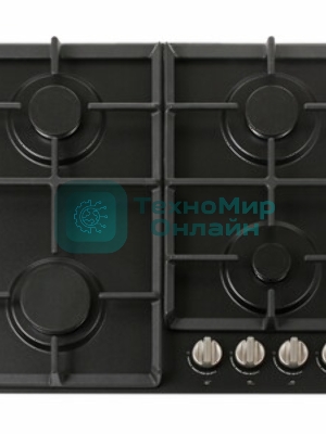 Газовая варочная панель Gorenje G641EXB, 4 конфорки, металл, черный