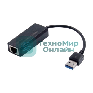 Кабель-адаптер ExeGate EX283722RUS EXE-735 USB3.0 --> UTP 1000Mbps AX88179