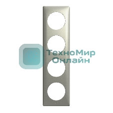 Рамка 4 поста титан Celiane