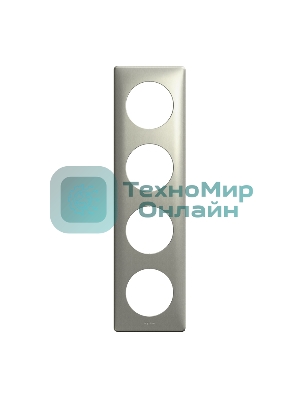 Рамка 4 поста титан Celiane