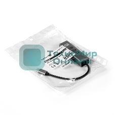 USB-концентратор ExeGate DUB-4TC (кабель-адаптер USB Type C --> 4xUSB3.0, Plug&Play, серебристый)