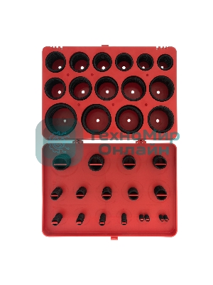 Набор резиновых уплотнительных прокладок Сибртех, D 7 - 53 мм, 404 предметов