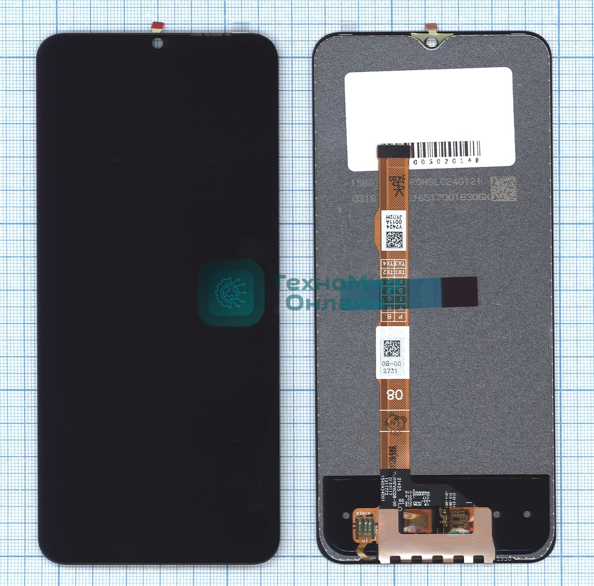 Дисплей для Vivo Y33s 4G (V2109) в сборе с тачскрином черный orig