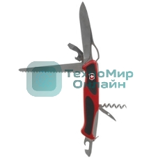 Нож перочинный Victorinox RangerGrip 79 (0.9563.MC) 130мм 12функций красный/черный карт.коробка