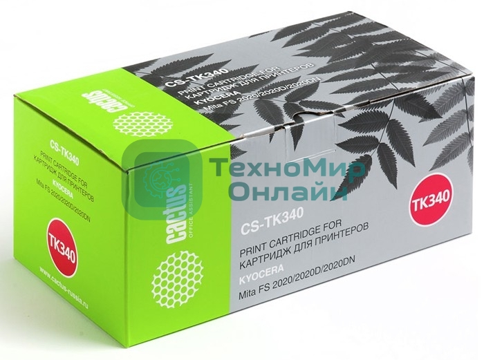 Картридж лазерный Cactus CS-TK340 черный (12000 стр.) для Kyocera Mita FS 2020/2020D/2020DN