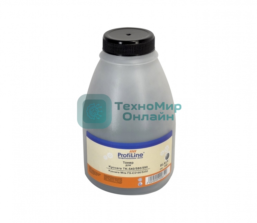 Тонер ProfiLine TK-540/580/590 черный для принтеров Kyocera Mita FS-C5100/5250 150 гр Фасовка РФ