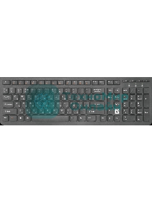 Клавиатура беспроводная Defender ULTRAMATE SM-535 RU USB, радиоканал, черный