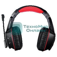 Гарнитура QUMO Protector чёрный, проводная, 3.5 мм, подсветка