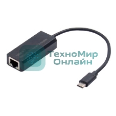 Кабель-адаптер ExeGate EX283721RUS EXE-736 USB3.0 Type-C --> UTP 1000Mbps AX88179