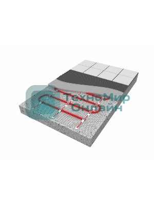 Теплый пол (нагревательный мат) Rexant Extra, площадь 4,0 м2 (0,5 х 8,0метров), 640Вт, (двух жильный)