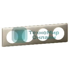 Рамка 4 поста титан Celiane