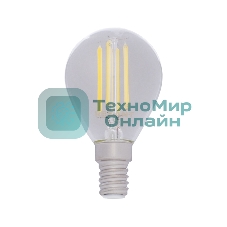 Лампа светодиодная филаментная Rexant Шарик GL45 9.5 Вт 950 Лм 4000K E14 прозрачная колба