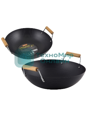 Сковорода ВОК из углеродистой стали LARGO, диам 32 см