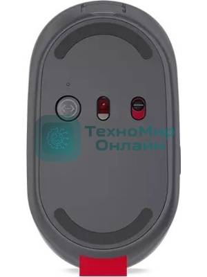 Мышь беспроводная Lenovo Go серый, 2400 dpi, радиоканал, USB-C, кнопки - 3