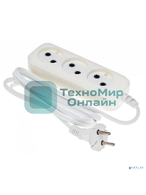 Сетевой удлинитель Buro BU-PSL3.1/W 1.5 м (3 розетки) белый (пакет ПЭ)